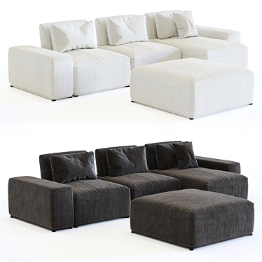 Eichholtz Mondial Lounge: Modular Luxury Sofa 3D model image 1 
