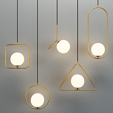 Elegant Glow: Ceiling Light_001 3D model image 1 