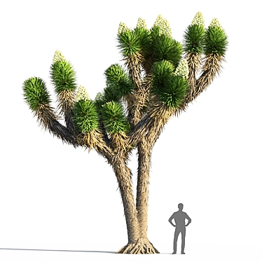 Sleek Joshua Tree Sculpture 3D model image 1 