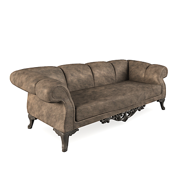 Modern Caprise Sofa with Texture & Vray Render - Designer Furniture 3D model image 1 