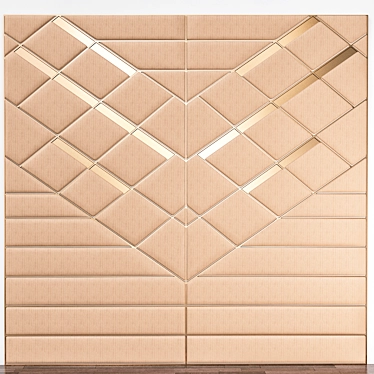 SleekWave 3D Wall Panel 3D model image 1 