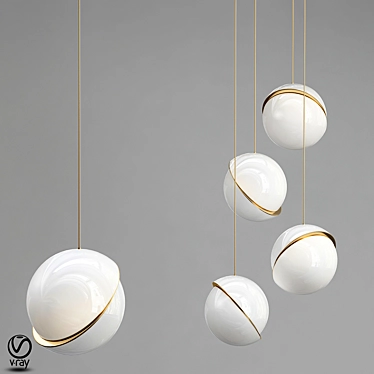 Illuminating Elegance: Chandelier Crescent Lee Broom 3D model image 1 