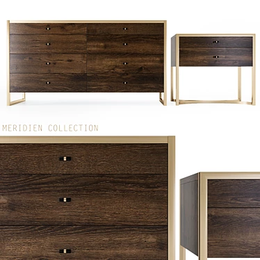 Meridien Collection: Stylish Bedroom Furniture 3D model image 1 