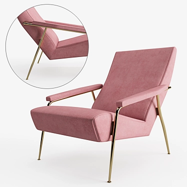 Gio Ponti's Timeless Armchair 3D model image 1 