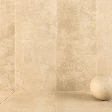 Raw Sand Wall Tiles: 4K UHD Multi-Texture 3D model image 1 