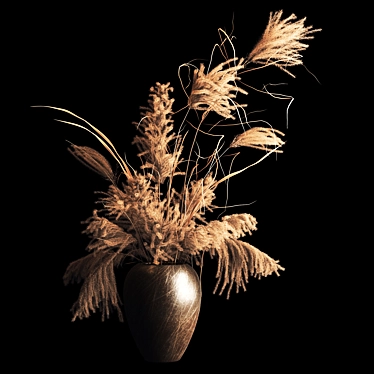 Delicate Dry Bouquet 3D model image 1 