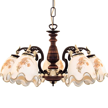 Reccagni Angelo L 965/5: Classic Italian Chandelier 3D model image 1 