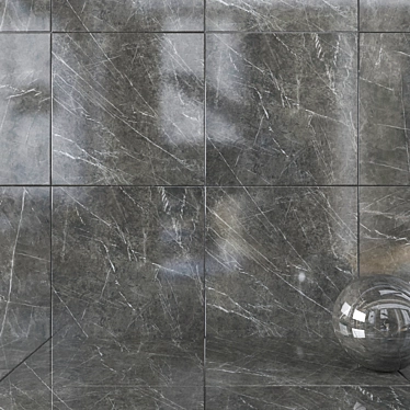 Marvel Grey Stone Wall Tiles 3D model image 1 