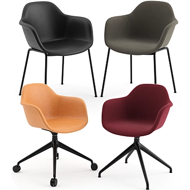 Modern Danish Design Arena Chairs 3D model image 1 