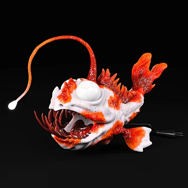 Anglerfish Lamp: Unique 3DS Max Vray + Obj 3D model image 1 