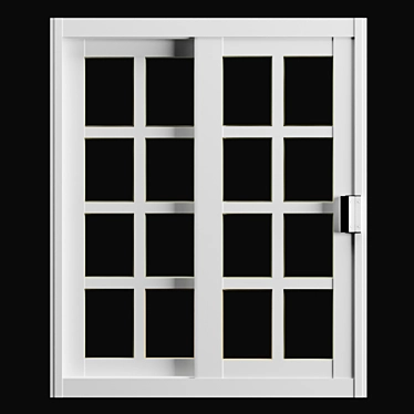 Elegance Square Window 3D model image 1 