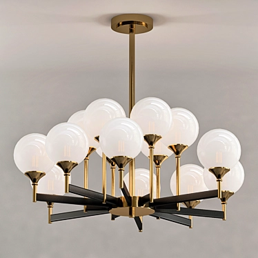 Elegant Ball Valley Chandelier 3D model image 1 