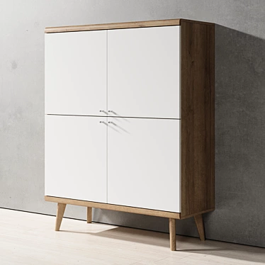 Primo Piaski 107cm High Sideboard 3D model image 1 