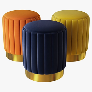 Elegant Allegra Stool: Sleek Design 3D model image 1 