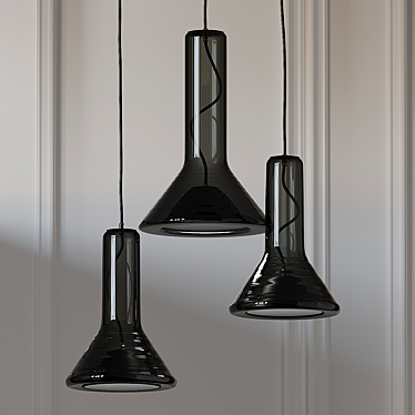 Elegant Whistle Pendant Light 3D model image 1 