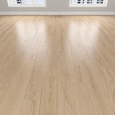 Oak Sand Parquet: Herringbone, Linear, Chevron 3D model image 1 