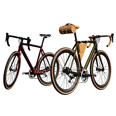 Sleek Dual-Tone Urban Bike 3D model image 1 