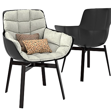 Husk b&b Chair: Modern Elegance in Comfort 3D model image 1 