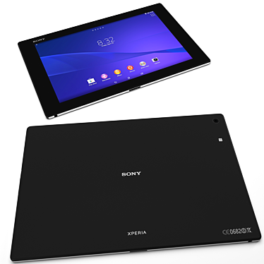 Sleek Sony Xperia Tablet Z-2 3D model image 1 