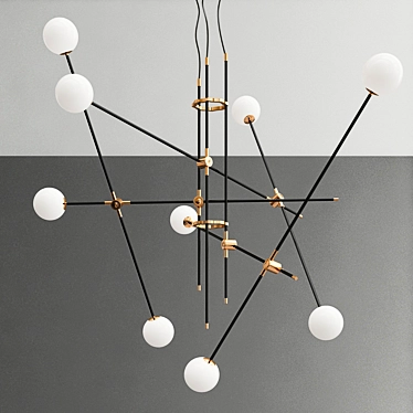 Regent Hollywood Bullarum Chandelier 3D model image 1 