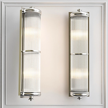 Title: Glorious XL Nickel Wall Lamp 3D model image 1 