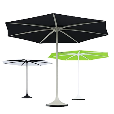 Palma: Stylish Round Garden Umbrella 3D model image 1 