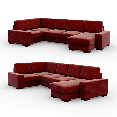 Modern Manchester Sofa: Versatile Comfort and Style 3D model image 1 