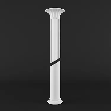 Elegant Renaissance-Style Column 3D model image 1 