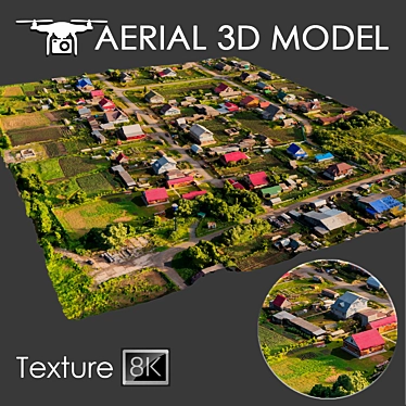 Title: Aerial Scan 14 - High-Resolution Drone Terrain Model 3D model image 1 