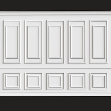 Elegant Wall Moulding: Perfect for 3DMax 3D model image 1 