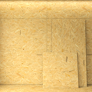 Title: Versatile OSB Panels - Various Sizes & Textures 3D model image 1 