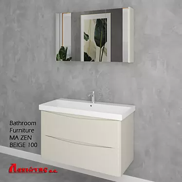 Bathroom Furniture MA ZEN BEIGE 100cm