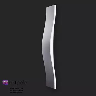 Surf LED Gypsum 3D Panel: Innovative Design by Artpole 3D model image 1 