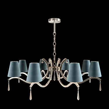 Elegant Sinuosa EX08 Chandelier 3D model image 1 