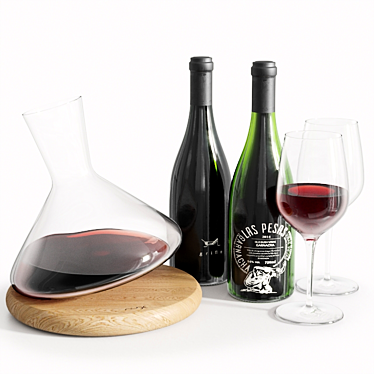 Elegant Wine Gift Set 3D model image 1 