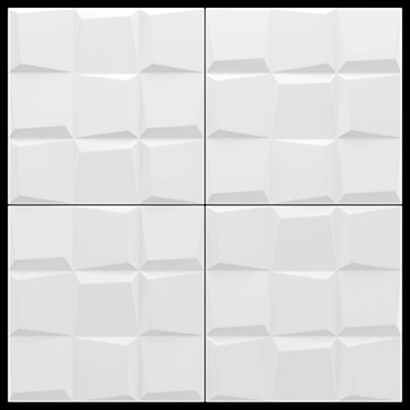 Contemporary Cubit Wall Panels 3D model image 1 