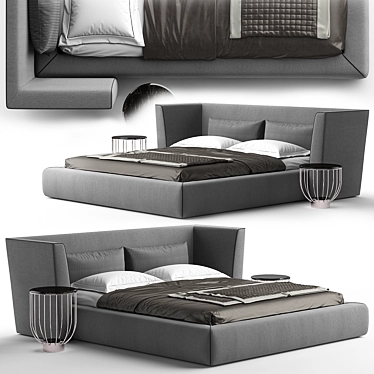 Eleganza Moderna: Letto Campomarzio 3D model image 1 