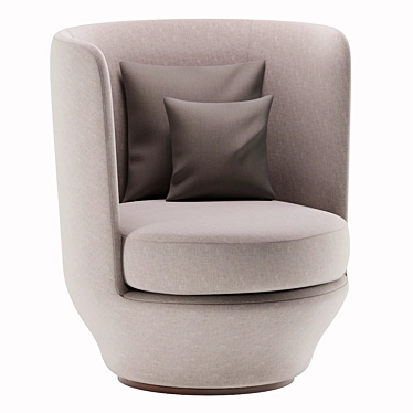 All Around Contemporary Armchair 3D model image 1 