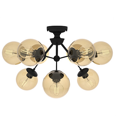 Elegant Crystal Lux Medea Chandelier 3D model image 1 