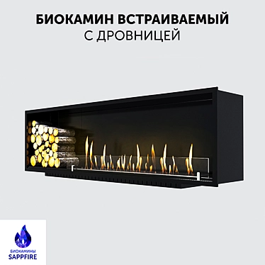 Built-in biofireplace / wood hearth (SappFire)