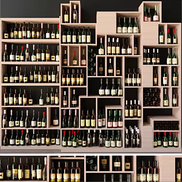 Wine Shop Essentials: Racks, Cocktails & More! 3D model image 1 
