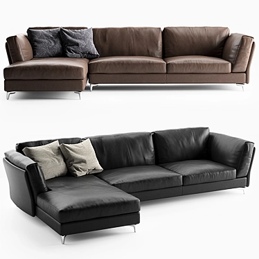 Contemporary Bahia Sofa by Alivar 3D model image 1 