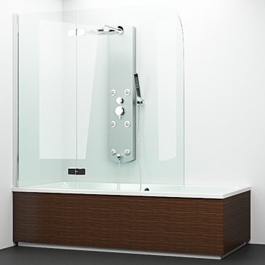 Elegant and Transparent: Radaway Eos PND Shower Cabin 3D model image 1 