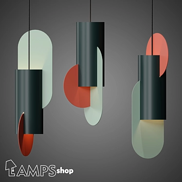 Nordic Plain Lamps - stylish and sleek 3D model image 1 