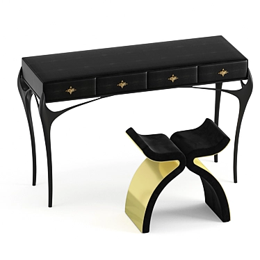 Glamorous Temptation Bench & Console 3D model image 1 