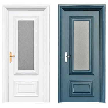 Elegant and Modern Interior Doors 3D model image 1 