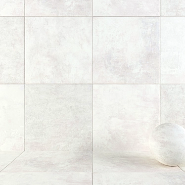 Atlas Raw White Wall Tiles 3D model image 1 