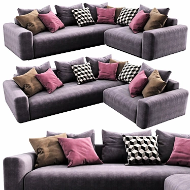  Sleek Flexform Lario Sofa: Modern Design, High Quality 3D model image 1 