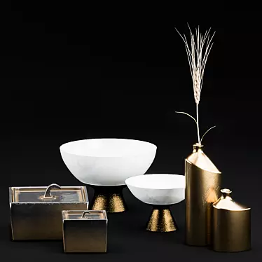 Luxury Promemoria Objects Set 3D model image 1 