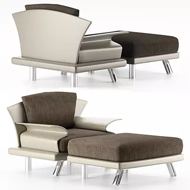 UltraLux Roy Sofa Chair 3D model image 1 